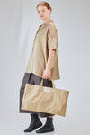 rectangular shopper bag in washed and crinkled Japanese nylon crêpe - ALBUM DI FAMIGLIA 