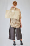 rectangular shopper bag in washed and crinkled Japanese nylon crêpe - ALBUM DI FAMIGLIA 