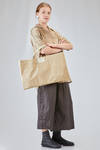 rectangular shopper bag in washed and crinkled Japanese nylon crêpe - ALBUM DI FAMIGLIA 