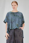 camicia lunga e ampia in voile di cotone tinto a mano - ATELIER SUPPAN 