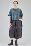 camicia lunga e ampia in voile di cotone tinto a mano - ATELIER SUPPAN 