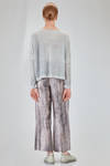 hip-lenght sweater, wide, in light flamed linen and polyamide knit - F-CASHMERE by FISSORE 