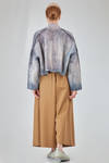 caban al fianco, ampio, in bourette di canapa tutta sfumata - F-CASHMERE by FISSORE 