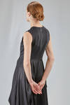 long and wide dress in technical nylon and elastan jersey and parts in polyester - HIGH 