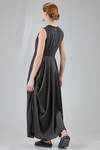 long and wide dress in technical nylon and elastan jersey and parts in polyester - HIGH 