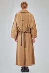 hip-lenght caban, wide, in light cotton canvas and cotton mesh - ISABEL BENENATO 