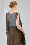 hip-lenght caban, wide, in light cotton canvas and cotton mesh - ISABEL BENENATO 