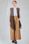 hip-lenght caban, wide, in light cotton canvas and cotton mesh - ISABEL BENENATO 
