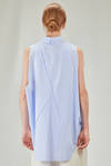 long and wide shirt in cotton makò - ISABEL BENENATO 