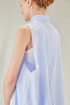 long and wide shirt in cotton makò - ISABEL BENENATO 