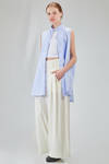 long and wide shirt in cotton makò - ISABEL BENENATO 