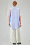 long and wide shirt in cotton makò - ISABEL BENENATO 
