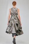 'sculpture' dress in glittery cotton and cupro denim - JUNYA WATANABE 