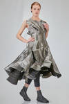 'sculpture' dress in glittery cotton and cupro denim - JUNYA WATANABE 