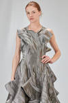 'sculpture' dress in glittery cotton and cupro denim - JUNYA WATANABE 