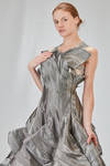 'sculpture' dress in glittery cotton and cupro denim - JUNYA WATANABE 