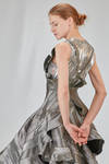 'sculpture' dress in glittery cotton and cupro denim - JUNYA WATANABE 