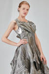 'sculpture' dress in glittery cotton and cupro denim - JUNYA WATANABE 