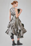'sculpture' dress in glittery cotton and cupro denim - JUNYA WATANABE 