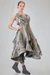 'sculpture' dress in glittery cotton and cupro denim - JUNYA WATANABE 