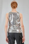 basic tank top, hip-lenght, in metallic polyester and polyurethane jersey - JUNYA WATANABE 