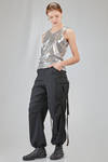 basic tank top, hip-lenght, in metallic polyester and polyurethane jersey - JUNYA WATANABE 