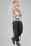basic tank top, hip-lenght, in metallic polyester and polyurethane jersey - JUNYA WATANABE 