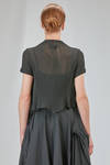 hip-lenght top in viscose knit - MARC LE BIHAN 