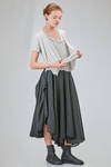 hip-lenght top in melange viscose knit - MARC LE BIHAN 