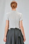 hip-lenght top in melange viscose knit - MARC LE BIHAN 