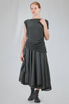 long, lean and asymmetric t-shirt in cotton jersey - MARC LE BIHAN 