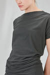 long, lean and asymmetric t-shirt in cotton jersey - MARC LE BIHAN 