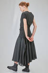 long, lean and asymmetric t-shirt in cotton jersey - MARC LE BIHAN 
