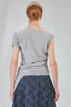 long, lean and asymmetric t-shirt in cotton jersey - MARC LE BIHAN 