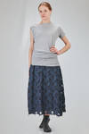 long, lean and asymmetric t-shirt in cotton jersey - MARC LE BIHAN 