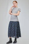long, lean and asymmetric t-shirt in cotton jersey - MARC LE BIHAN 