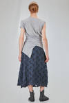 long, lean and asymmetric t-shirt in cotton jersey - MARC LE BIHAN 