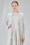 asymmetric cardigan in melange viscose knit - MARC LE BIHAN 