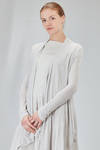 asymmetric cardigan in melange viscose knit - MARC LE BIHAN 