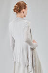 asymmetric cardigan in melange viscose knit - MARC LE BIHAN 