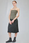 strapless bustier in polyamide, silk and elastan froissé - MARC LE BIHAN 