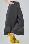 ankle length trousers in glittery polyester shantung and polyurethane sponge - MELITTA BAUMEISTER 