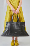 big trapezoidal shopper bag in soft lamb nappa leather - MELITTA BAUMEISTER 
