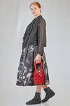 small basket bag in leather-effect with macramé knot in polyurethane - COMME des GARÇONS - COMME des GARÇONS 