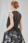 hip-lenght top in washed polyester georgette - COMME des GARÇONS - COMME des GARÇONS 