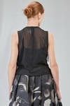 hip-lenght top in washed polyester georgette - COMME des GARÇONS - COMME des GARÇONS 