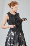 hip-lenght top in washed polyester georgette - COMME des GARÇONS - COMME des GARÇONS 