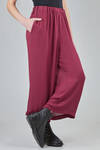 wide trousers in washed polyester georgette - COMME des GARÇONS - COMME des GARÇONS 