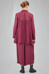 long and slim jacket in washed polyester georgette - COMME des GARÇONS - COMME des GARÇONS 