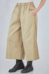 wide trousers in washed cotton twill - COMME des GARÇONS - COMME des GARÇONS 
